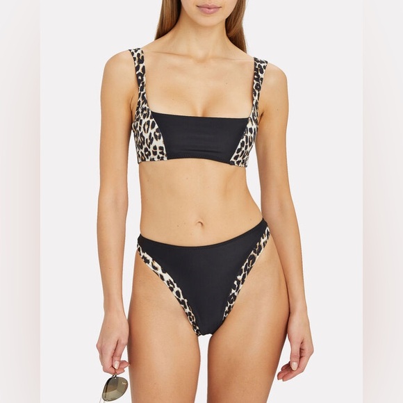 SAME SWIM Los Angeles The Divine Cheetah Bikini Top - Picture 3 of 3